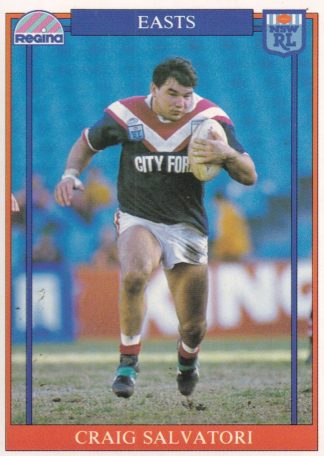 1993 Regina Common Card - Base 113 Craig Salvatori Eastern Suburbs Roosters
