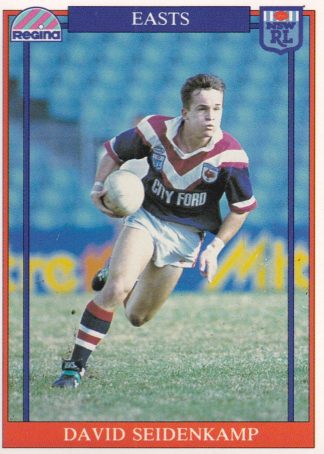 1993 Regina Common Card - Base 114 David Seidenkamp Eastern Suburbs Roosters