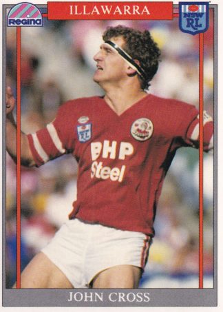 1993 Regina Common Card - Base 118 John Cross Illawarra Steelers