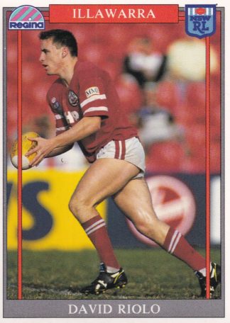1993 Regina Common Card - Base 123 David Riolo Illawarra Steelers