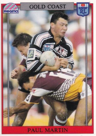 1993 Regina Common Card - Base 133 Paul Martin Gold Coast Seagulls