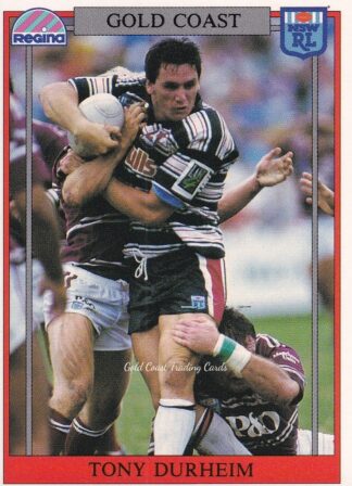 1993 Regina Common Card - Base 139 Tony Durheim Gold Coast Seagulls