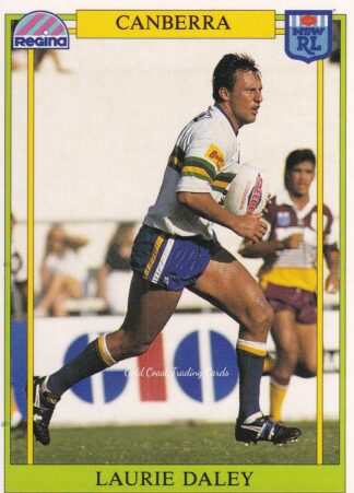 1993 Regina Common Card - Base 143 Laurie Daley Canberra Raiders