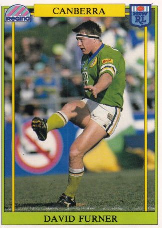 1993 Regina Common Card - Base 150 David Furner Canberra Raiders