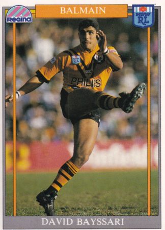 1993 Regina Common Card - Base 151 David Bayssari Balmain Tigers