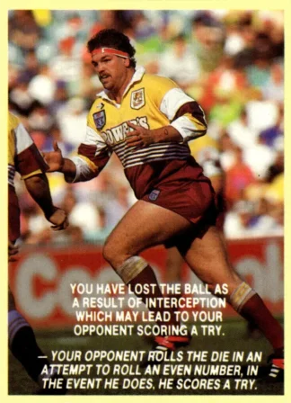 1990 MMI Insurance Rugby League Series - 02 Greg Dowling Brisbane Broncos