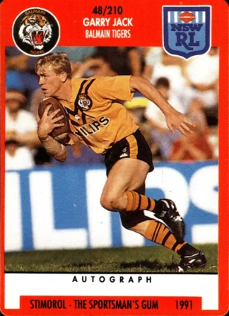 1991 Stimorol Common Card - Base 048 Gary Jack Balmain Tigers