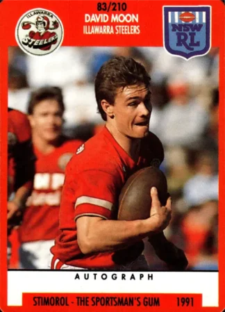 1991 Stimorol Common Card - Base 083 David Moon Illawarra Steelers