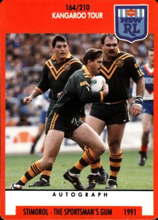1991 Stimorol Common Card - Base 164 Kangaroos Tour