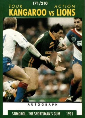 1991 Stimorol Common Card - Base 171 Kangaroos V Lions
