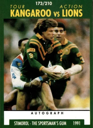 1991 Stimorol Common Card - Base 173 Kangaroos V Lions