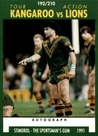 1991 Stimorol Common Card - Base 192 Kangaroos V Lions