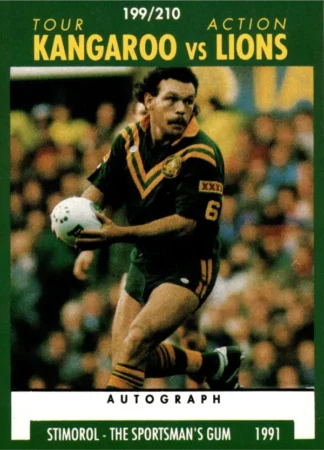 1991 Stimorol Common Card - Base 199 Kangaroos V Lions