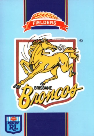 1993 Fielders Bread NSWRL Cards - 001 Brisbane Broncos Logo