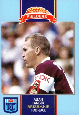 1993 Fielders Bread NSWRL Cards - 002 Allan Langer Brisbane Broncos