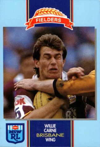1993 Fielders Bread NSWRL Cards - 004 Willie Carne Brisbane Broncos