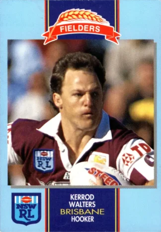 1993 Fielders Bread NSWRL Cards - 005 Kerrod Walters Brisbane Broncos