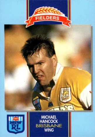 1993 Fielders Bread NSWRL Cards - 009 Michael Hancock Brisbane Broncos