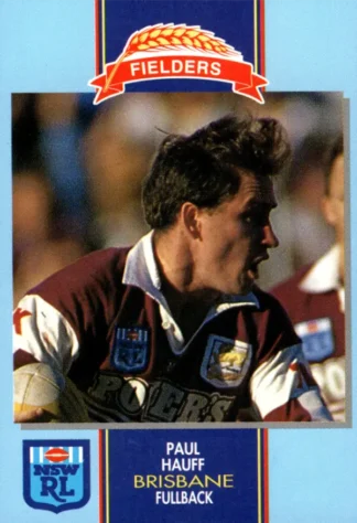 1993 Fielders Bread NSWRL Cards - 013 Paul Hauff Brisbane Broncos