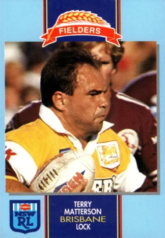 1993 Fielders Bread NSWRL Cards - 014 Terry Matterson Brisbane Broncos