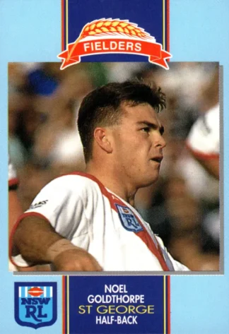 1993 Fielders Bread NSWRL Cards - 022 Noel Goldthorpe St George Dragons