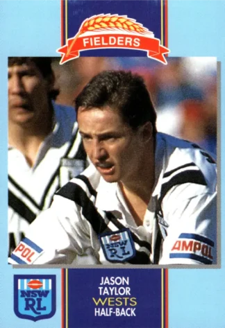 1993 Fielders Bread NSWRL Cards - 036 Jason Taylor Western Suburbs Magpies