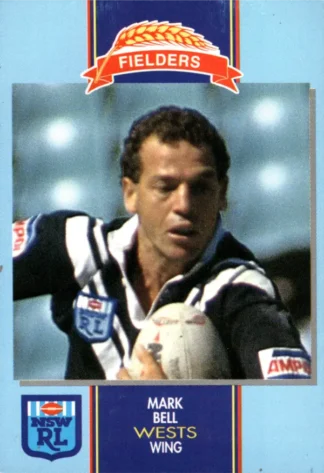 1993 Fielders Bread NSWRL Cards - 039 Mark Bell Western Suburbs Magpies