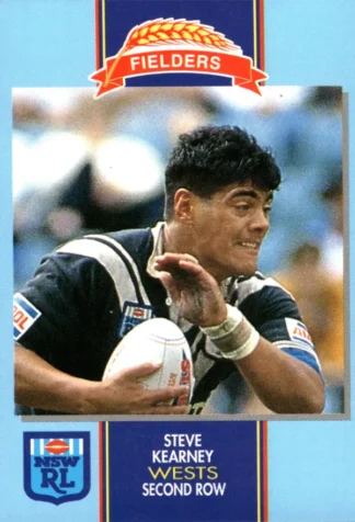 1993 Fielders Bread NSWRL Cards - 041 Steve Kearney Western Suburbs Magpies