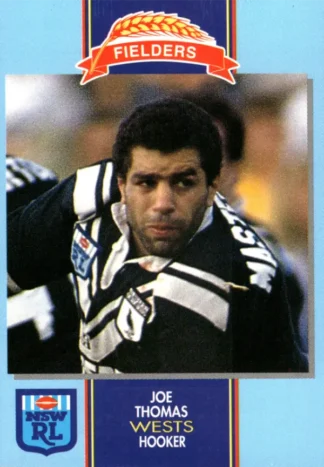 1993 Fielders Bread NSWRL Cards - 048 Joe Thomas Western Suburbs Magpies