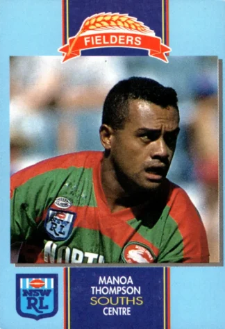 1993 Fielders Bread NSWRL Cards - 053 Manoa Thompson South Sydney Rabbitohs