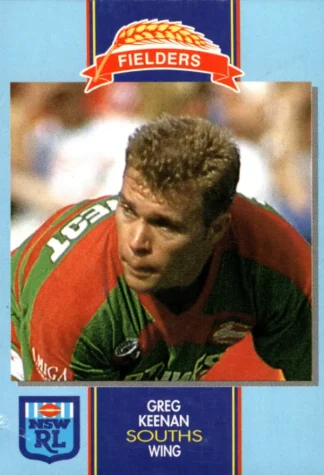 1993 Fielders Bread NSWRL Cards - 056 Greg Keenan South Sydney Rabbitohs