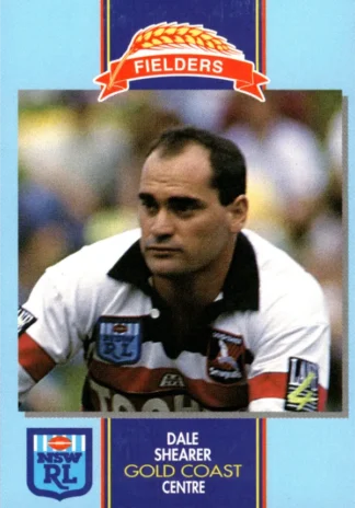 1993 Fielders Bread NSWRL Cards - 066 Dale Shearer Gold Coast Seagulls