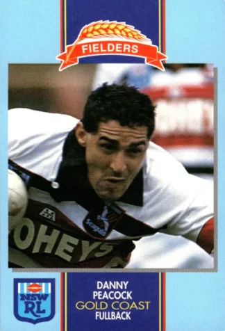 1993 Fielders Bread NSWRL Cards - 067 Danny Peacock Gold Coast Seagulls
