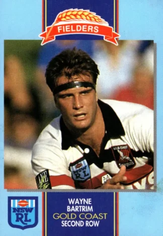 1993 Fielders Bread NSWRL Cards - 074 Wayne Bartrim Gold Coast Seagulls