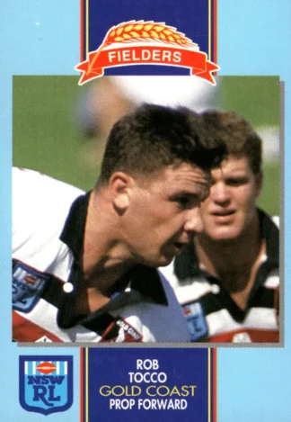 1993 Fielders Bread NSWRL Cards - 075 Robert Tocco Gold Coast Seagulls