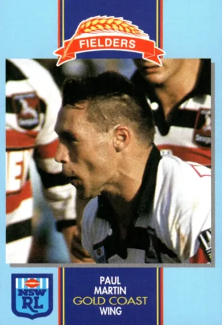 1993 Fielders Bread NSWRL Cards - 080 Paul Martin Gold Coast Seagulls