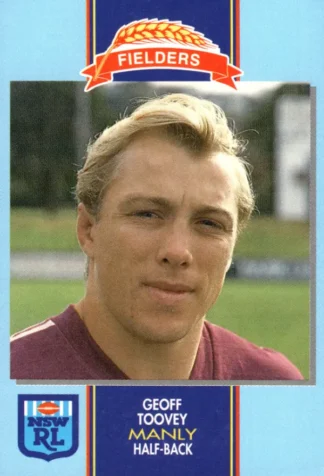 1993 Fielders Bread NSWRL Cards - 082 Geoff Toovey Manly Sea Eagles