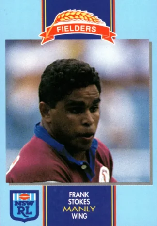 1993 Fielders Bread NSWRL Cards - 088 Frank Stokes Manly Sea Eagles