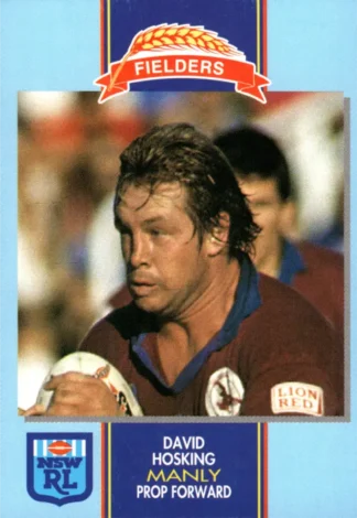 1993 Fielders Bread NSWRL Cards - 089 David Hosking Manly Sea Eagles
