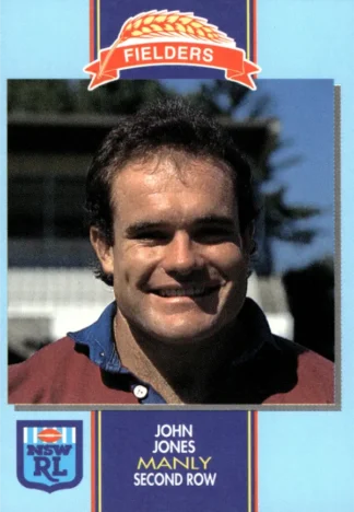 1993 Fielders Bread NSWRL Cards - 092 John Jones Manly Sea Eagles