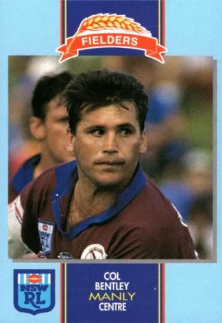 1993 Fielders Bread NSWRL Cards - 095 Col Bentley Manly Sea Eagles