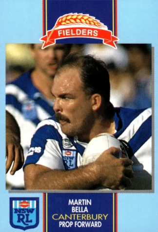 1993 Fielders Bread NSWRL Cards - 099 Martin Bella Canterbury Bulldogs