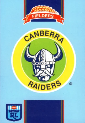 1993 Fielders Bread NSWRL Cards - 113 Canberra Raiders Logo