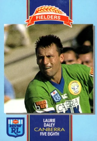 1993 Fielders Bread NSWRL Cards - 116 Laurie Daley Canberra Raiders