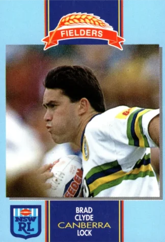 1993 Fielders Bread NSWRL Cards - 118 Bradley Clyde Canberra Raiders
