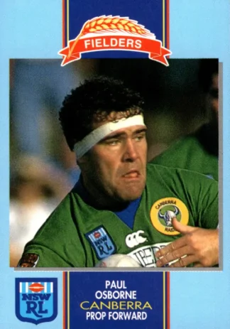 1993 Fielders Bread NSWRL Cards - 121 Paul Osborne Canberra Raiders