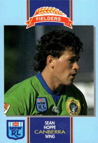 1993 Fielders Bread NSWRL Cards - 127 Sean Hoppe Canberra Raiders