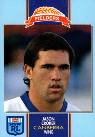 1993 Fielders Bread NSWRL Cards - 128 Jason Croker Canberra Raiders