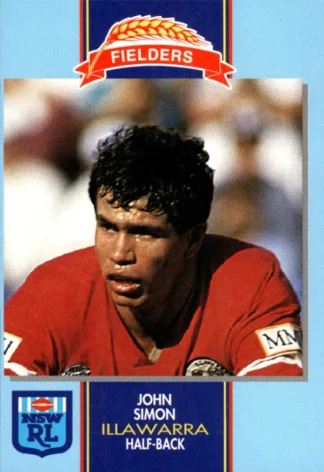 1993 Fielders Bread NSWRL Cards - 132 John Simon Illawarra Steelers