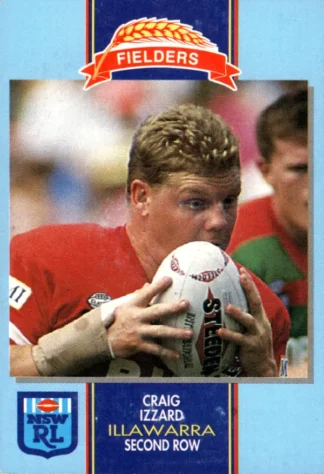1993 Fielders Bread NSWRL Cards - 142 Craig Izzard Illawarra Steelers